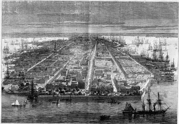 Stadtansicht von Charleston, South Carolina, Vereinigte Staaten