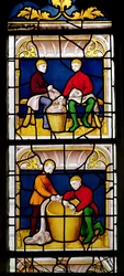 Fenster der Tuchhändler (Detail)