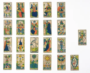 Sammlung von Tarotkarten