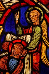 St. Martin wird im Schlaf von einem Engel erleuchtet