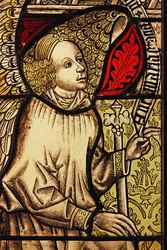 Der Engel Gabriel bei der Verkündigung, ursprünglich aus dem Oberrhein