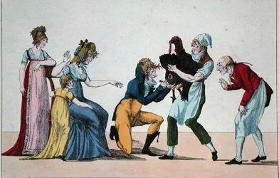 Dindonnade oder Der Rivale der Impfung, um 1800