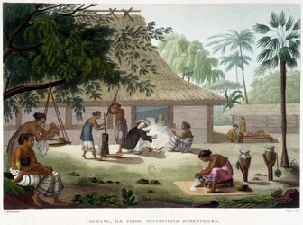 Hausarbeiten in Coupang, Timor-Insel