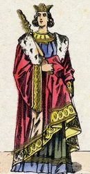 Kapetingische Dynastie: Porträt von Ludwig X. dem Zänker, König der Franken