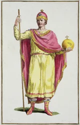 Kaiser Otto III. (980-1002), graviert von Pierre Duflos (1742-1816), 1780