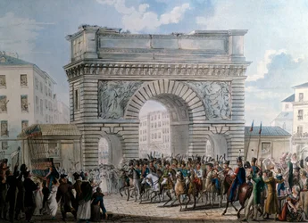 Einzug der Alliierten in Paris durch das Porte Saint Martin am 31.03.1814
