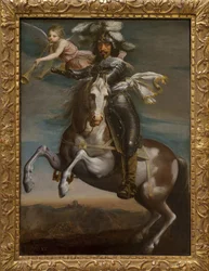 Reiterporträt von Ludwig XIII. (1601-1643). Gemälde um 1630. Französische Kunst des 17. Jahrhunderts. Musée des Beaux-Arts de Rouen.