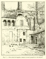 Aktueller Zustand des römischen Aquädukts in Arcueil, Eigentum von M. Raspail