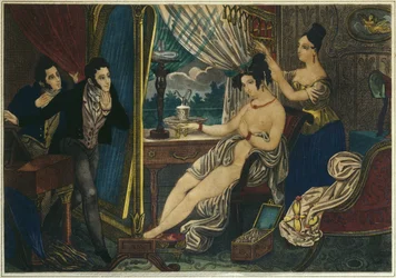 Abend, die Toilette vor dem Ball, frühes 19. Jahrhundert