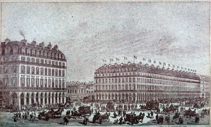 Außenansicht der Louvre-Kaufhäuser