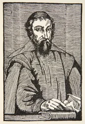 Fabri de Peiresc, Kopie von Boris Mestchersky, Illustration aus Histoire de la Nation Francaise, Sciences, Bände I & II, von Gabriel Hanotaux, 1924