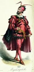 Kostüm für Mephistopheles, aus L