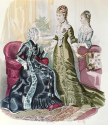 Mode des Zweiten Kaiserreichs, aus La Mode Illustrée