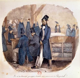 Erstes Kaiserreich: „Die Rekruten im Krankenhaus im Jahr 1809“ Paris, B.N.