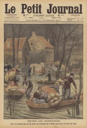 Überschwemmungen an der Seine, Frankreich