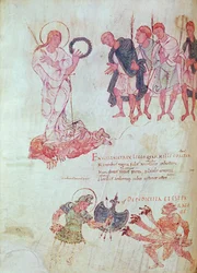 Fol.15.083 aus der Psychomachia von Prudentius