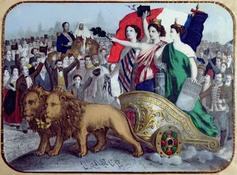 Frankreich verkündet die Freiheit, 1848