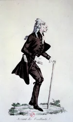 Französische Revolution: Karikatur über die Jakobiner zur Zeit der Spaltung der Bewegung J