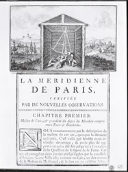 Titelseite des ersten Kapitels von La Meridienne de Paris von Cesar-Francois Cassini de Thury, 1744
