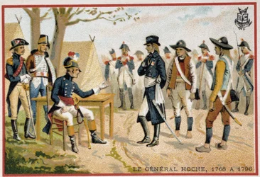 General Hoche vor den Vendéern im Jahr 1795 (Befriedung der Vendée)