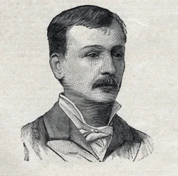 Georges Courteline, mit bürgerlichem Namen Georges Victor Marcel Moinaux (1858-1929), französischer Romanautor und Dramatiker, in „Le Petit Parisien“