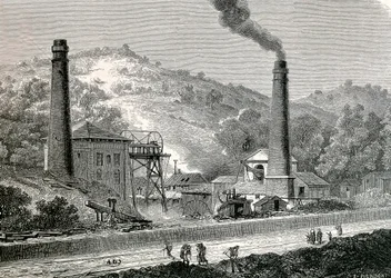 Glyn-Pit-Mine bei Pontypool, England