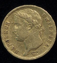 Goldmünze von 20 Francs (Napoleon) aus dem Jahr 1813