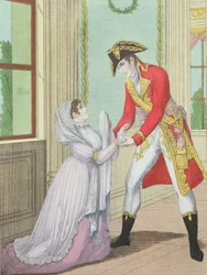 Gnade von Napoleon für Madame de Polignac für ihren Ehemann Armand Polignac, 1804