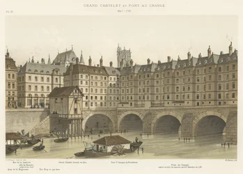 Grand Chatelet und Pont au Change, 1647-1788