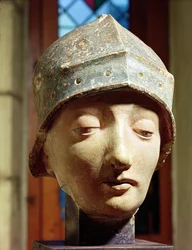 Kopf, vermutlich von Jeanne d’Arc (1412-31)