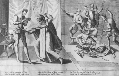 Heinrich III. von Frankreich, ermordet von Jacques Clement, 1. August 1589