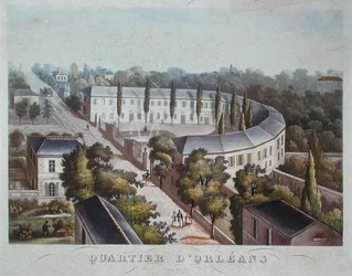 Wohnprojekt (fertiggestellt) im Quartier Orleans, rue Halle, ca. 1840-50