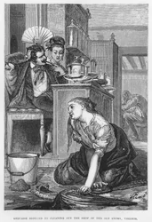 Illustration für Der Totschläger, ein realistischer Roman von Emile Zola (Gravur)