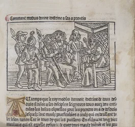 Illustration aus Le Livre du Roy Modus et de la Reine Racio von Henri Ferrieres, 1486