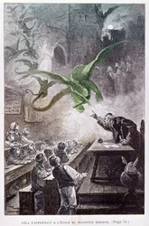 Illustration aus Das Karpatenschloss von Jules Verne, 1892