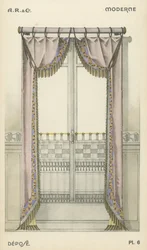 Illustration aus dem Innenarchitektur-Produktkatalog von A R & Cie, Frankreich