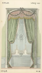 Illustration aus dem Innenarchitektur-Produktkatalog von A R & Cie, Frankreich