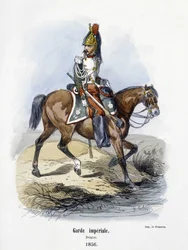 Kaiserliche Garde: Dragoner im Jahr 1856 - in „Histoire de l
