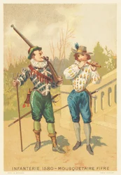 Infanterie, Musketier und Pfeife im Jahr 1580
