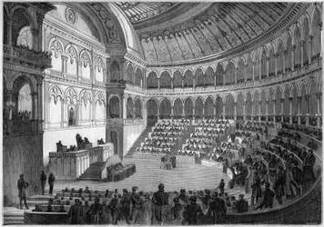 Innenansicht des italienischen Parlaments, Turin