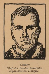 Jozsef Cserny, ungarischer kommunistischer Revolutionär und Anführer der Lenin-Boys, die den Roten Terror unter der Ungarischen Sowjetrepublik 1919 durchsetzten