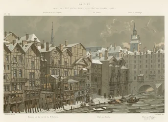 Die Cite, zwischen Pont Notre-Dame und Pont au Change, 1650
