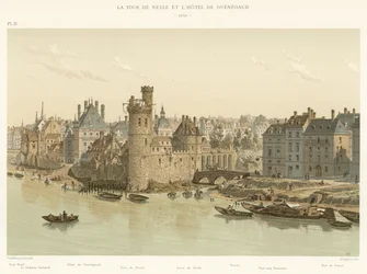 Der Turm von Nesle und das Hotel von Guénégaud, 1650