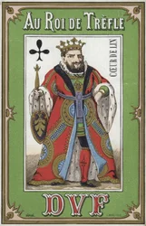 Etikett für Kreuzkönig-Leinen