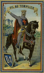 Etikett für Templer-Garn