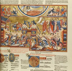 Belagerung einer Stadt, aus der Hebraica Romana Gallica