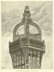 Der Glockenturm und der Leuchtturm des Eiffelturms