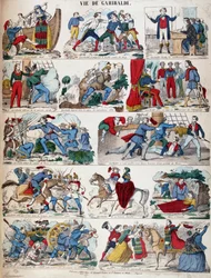 Das Leben von Giuseppe Garibaldi in mehreren Zeichnungen