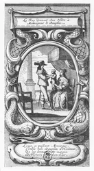 Ludwig XIII., König von Frankreich, gibt Befehle an Monseigneur le Dauphin (Stich)