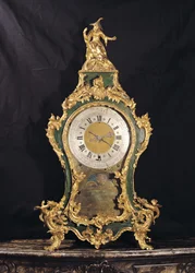 Louis XV Stil Uhr mit einem chinesischen Mann (Ormolu)
